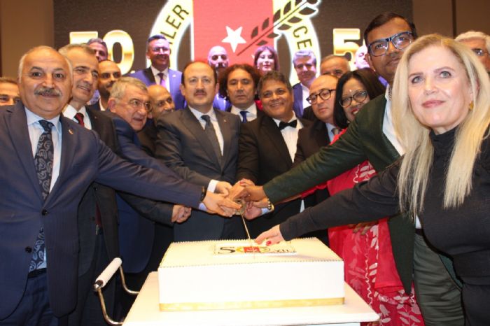 Mersin Gazeteciler Cemiyeti kuruluunun 50.yln kutlad